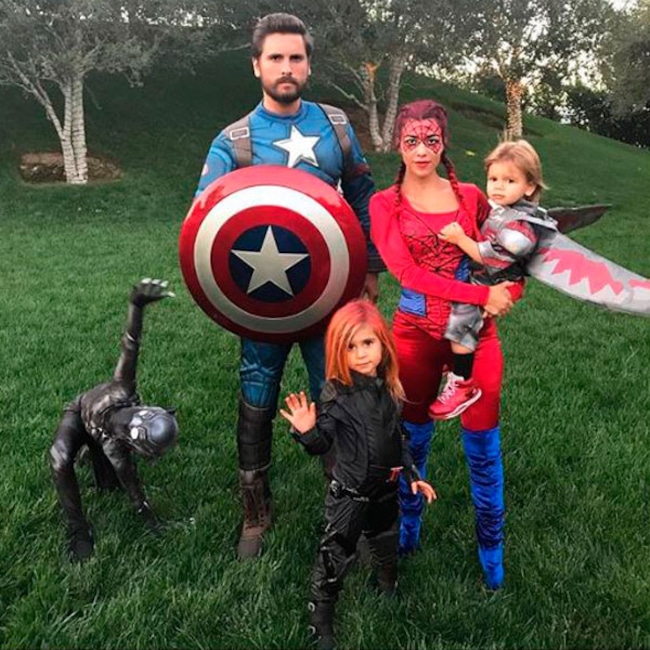 Kourtney Kardashian, Scott Disick, Mason Disick, Penelope Disick, Reign Disick, Family